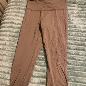 Athleta Taupe Ultra High Rise Leggings